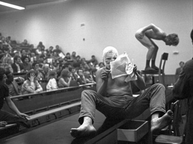 Günter Brus and Otto Muehl, Kunst und Revolution (Art and Revolution), 1968, University of Vienna, Vienna, Austria. MQW. | © | ©